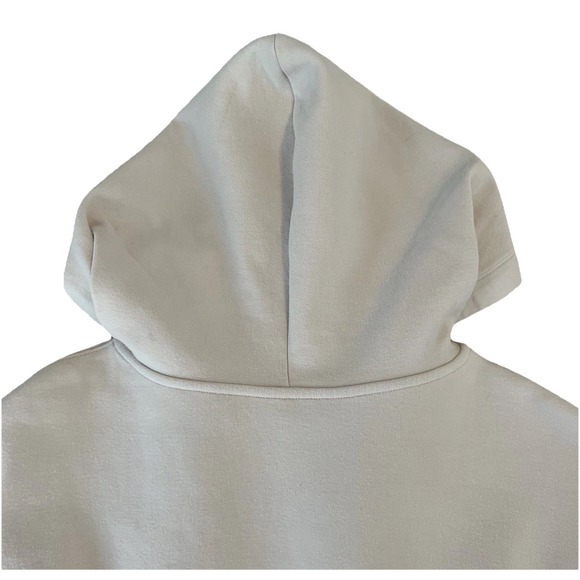 Vince cinch back Cropped Hoodie women's X small Sweatshirt Casual Sandstone - Picture 8 of 13